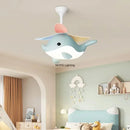 Axyaa Nordic Airplane & Fish Fan Pendant Light: Children's Bedroom Chandelier