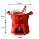 Axyaa Ceramic Chocolate Mug Candle Fire Boiler Dessert Bowl Kitchen Drinkware