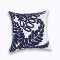Axyaa Blue Floral Mandala Leaves Wave Cushion Cover 45x45cm