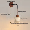 Axyaa White Glass LED Wall Light - Modern Nordic Bedroom Sconce