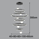 Axyaa Nordic Stair Chandelier Living Dining Room Lights Indoor Lighting
