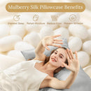 Axyaa Mulberry Silk Pillowcase Set Luxury Real Silk Bed Pillow Cover