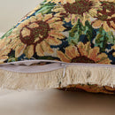 Axyaa Retro Cotton & Linen Throw Pillowcase 45x45 - Yarn-Dyed Jacquard Cover