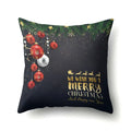 Axyaa Christmas Tree Throw Pillow Case - Festive Xmas Cushion Cover for Home Decor
