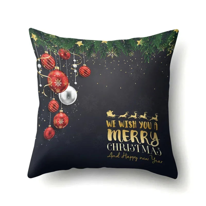 Axyaa Christmas Tree Throw Pillow Case - Festive Xmas Cushion Cover for Home Decor