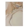 Pink Marble Abstract Canvas Painting Wall Art Print Home Decor by Axyaa