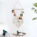 Boho Chic Axyaa Black & White Macrame Tapestry Wall Hanging Home Decor