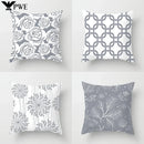 Axyaa Geometric Rose Dandelion Pattern Decorative Pillow Cover