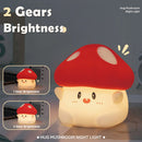 Axyaa Mushroom Night Light: Dimmable Rechargeable LED Lamp for Baby Nursery