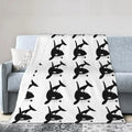 Axyaa Killer Whale Orca Ultra Soft Throw Blanket for Home Bed Couch