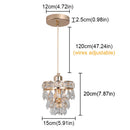 Axyaa Crystal LED Pendant Light for Indoor Home Decor Ceiling Lighting Fixtures