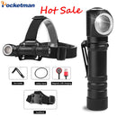 Axya XHP50 LED Headlamp: Powerful, Multifunctional, Rechargeable, Waterproof