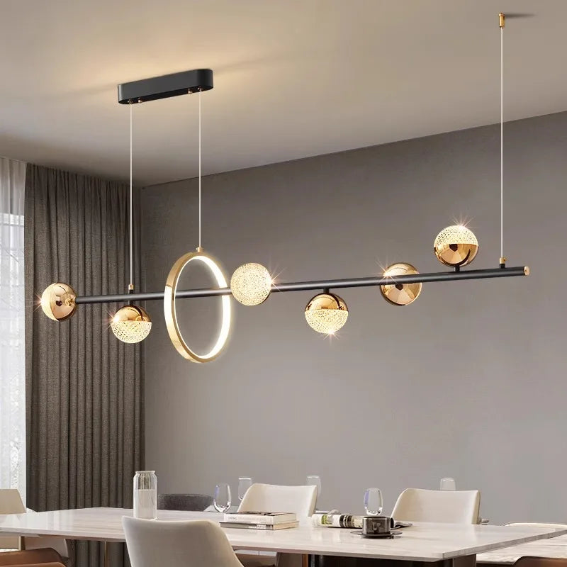 Axyaa Modern LED Ceiling Lamp Chandelier for Stylish Indoor Lighting