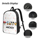 Axyaa Mickey Mouse School Bags Set with Lunch Box & Pencil Box for Students