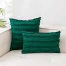 Axyaa Cotton Linen Cut Flowers Pillowcase: Nordic Style Cushion Cover Home Decor