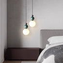 Axyaa Glass Ball LED Pendant Light in Modern Nordic Design