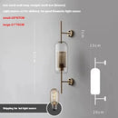 Modern Nordic Minimalist Iron Glass Ball Wall Lamp for Hotel Bedside, Axyaa Gold Design Led Wall Light