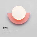 Axyaa Macaron Colored Fan Wall Lamp Night Light Modern Minimalism Fixture