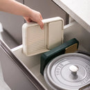 Axyaa Foldable Spoon Rest Utensil Holder for Stove Top and Kitchen Counter