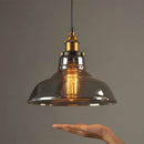 Village Glass Pendant by Axyaa - Retro Smoke Grey Hanging Lamp for Home Decor