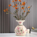 Axyaa Ceramic Vase Dried Flower Arrangement Living Room Decor Ornament