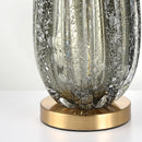 Axyaa Crystal Glass Droplet Desk Lamp with LED Lights for Modern Luxury Home Decor