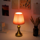 Axyaa Ironwork Golden LED Desktop Lamp - USB Plug, Touch Dimming, Creative Design