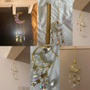 Axyaa Crystal Sun Catcher Prism Ball Moon Rainbow Wind Chimes Home Garden Decoration