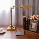 Axyaa Copper Desk Lamp: French Retro Style, Metal Construction, Ideal for Study and Bedroom