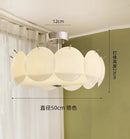 Axyaa French Cream White Glass Ceiling Light for Medieval Style Rooms