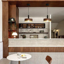 Axyaa Nordic Walnut Wooden Pendant Lights - Unique Design for Home Decor
