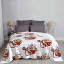 Axyaa Cozy Poochy Flannel Throw Blanket - Winter Manga Decoratives & Tourist Flannels