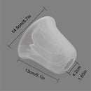 Axyaa Alabaster Glass Bell Shade for Light Fixture with 42mm Fitter