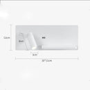Axyaa Adjustable Angle Wall Lamp with USB/Wireless Charging for Study, Bedroom, Reading