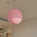 Axyaa Colorful Bubble Pendant Light Cream Glass E27 Bulb for Restaurant Bedroom