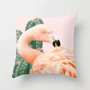 Axyaa Flamingo Pattern Cushion Cover 45*45cm