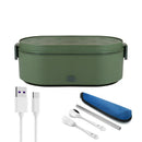 Axyaa Electric Lunch Box Heater Stainless Steel 24V 12V 5V2A - Food Warmer Container