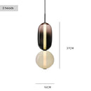 Axyaa Glass Led Pendant Chandelier for Restaurant Living Room Decor