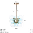 Axyaa Glass Bubble Chandelier Pendant Lamp for Living Room Dining Room Kitchen Island