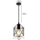 Axyaa Nordic Iron Ceiling Light for Kitchen, Hallway, Balcony - Retro Minimalist Design