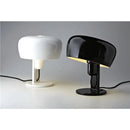 Axyaa White Iron Table Lamp: Postmodern Minimalist Nordic Design with Shiny Black E27 LED Bulb