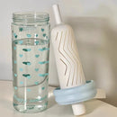Axyaa Hearts Filter Straw Water Bottle - 650ml