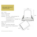 Axyaa Rotatable LED Ceiling Downlight: Adjustable Round COB Spotlight for Kitchen & Home