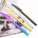 Axyaa Diamond Cutlery Set - 4Pcs Stainless Steel Tableware Flatware for Kitchen