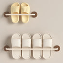Axyaa Wall Mounted Slipper Storage Rack for Bathroom & Bedroom Organizing