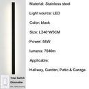 Axyaa Stainless Steel Outdoor Porch Wall Light with Smart Triac Dimming