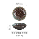 Axyaa Ceramic Flower Sauce Dish Set for Sushi & Molecular Cuisine