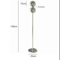 Axyaa Minimalist LED Chrome Floor Lamp | Stylish Metal Art Light