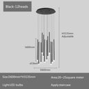 Axyaa Gold LED Chandelier Light for Modern Home Staircase Decor
