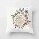 Axyaa Floral Pillowcase for Living Room Sofa and Car Cushions